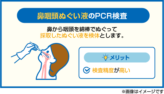 【図解】鼻咽頭ぬぐい液で行うPCR検査のメリットを解説