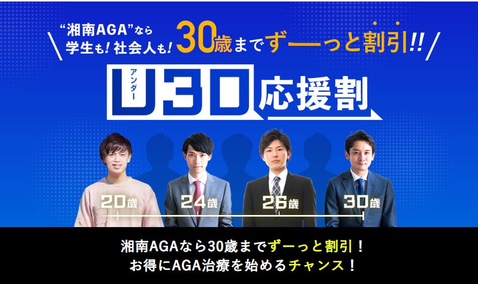 湘南AGAクリニックU30割案内